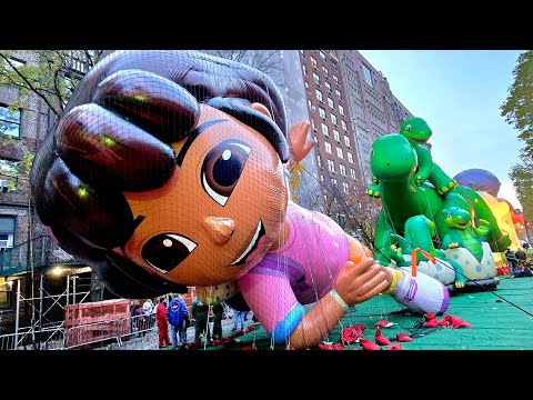 Macy's Thanksgiving Day Parade Balloon Inflation: Thanksgiving Eve 2024 NYC LIVE