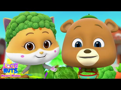 Vegetable Song, Nursery Rhyme And Preschool Video by Loco Nuts Nursery Rhymes