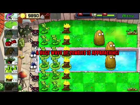 plants vs zombies mini game zombotany 2 gameply  Full HD 1080p MEDIUM FR30