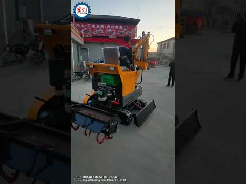 Small Crawler Digger Micro Bagger Mini Excavator with CE and EPA #minicultivator #rotarytiller