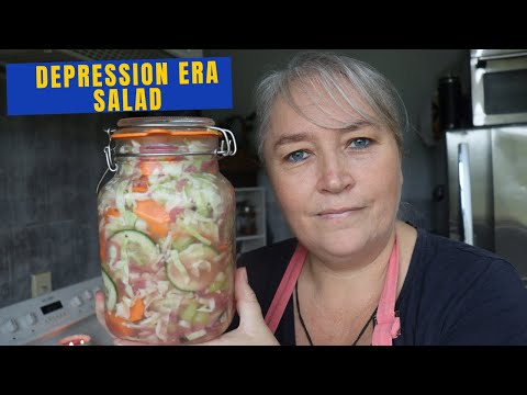 Depression Era Salad | It's so GOOD | Hang out in the kitchen with me