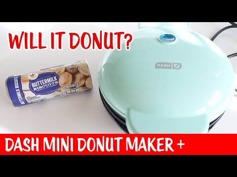 Will It Donut? Canned Biscuit Donuts 👩‍🍳 Dash Mini Donut Maker 👩‍🍳 Dash Personal Donut Maker