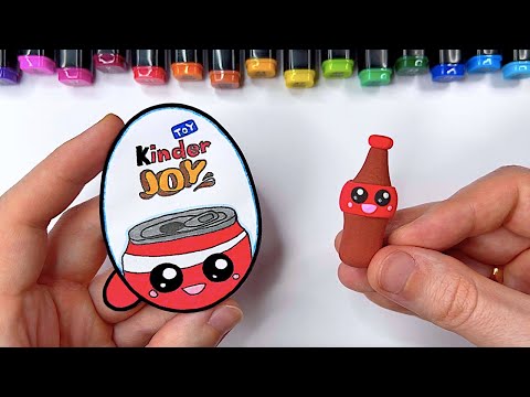 DIY Coca-Cola Kinder Joy Paper Craft / How to Make / Easy Paper Craft Ideas