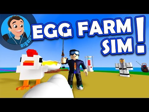 This is the weirdest way to get eggs ever... Roblox Egg Farm Simulator