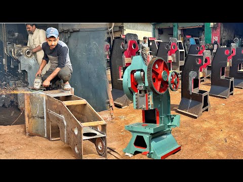 How to Make 150 Ton Mechanical Power Press || The Power Press is Hand-Crafted.