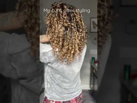 Curly Hair Washday Transformation #curlyhair #hairtransformation