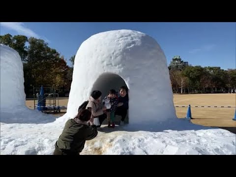 大阪・関西万博をＰＲ “横手のかまくら”登場　秋田 (24/12/07 18:00)