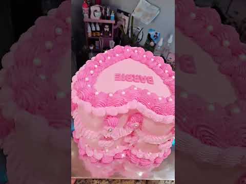 barbie cake #cake #barbie #barbiecake #fypシ #parati #tutorial #freetutorial #pink #heartcake #heart