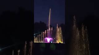 Laser-lit fountain show at Mysore Gardens. #MysoreMagic #FountainShow #NatureAndArt