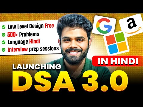 Live DSA Bootcamp in JAVA and C++ ( HINDI ) | FREE LLD | Interview-ready course  with 500+ problems