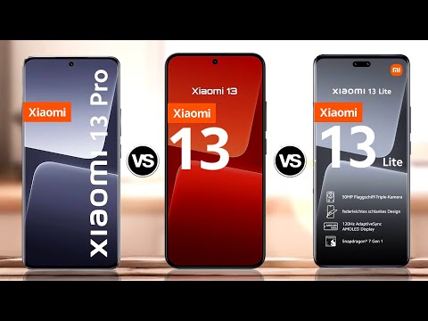 Xiaomi 13 pro 5G VS Xiaomi 13 5G Xiaomi 13 Lite 5G