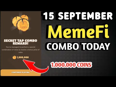 MEMEFI SECRET COMBO TODAY 15 SEPTEMBER 2024 | MEMEFI DAILY COMBO | MEMEFI COMBO TODAY | MEMEFI COMBO