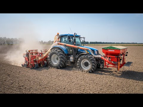 New Holland T6080 + Maschio Gaspardo | Sowing Soybeans 🌱