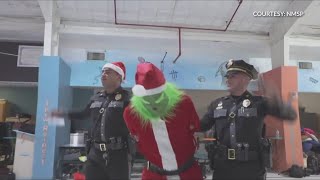 VIDEO: Grinch arrested by New Mexico State Police