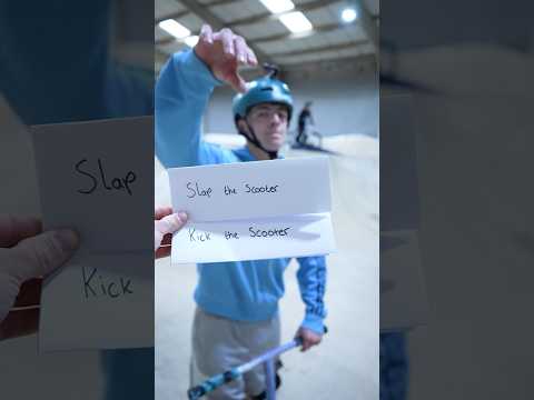 Spanner Vs Pick a Trick🔥 #scooter #skatepark #challenge