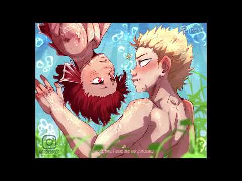 Draw with me! Young Bakugou meets Merboy Kirishima #mha #kirishima #bakugou #mermaidAu #kiribaku