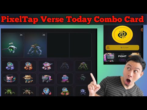 PixelTap daily combo card|| Pixelverse daily combo card Today