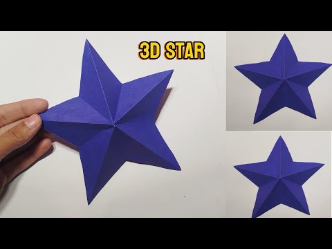 How to Make 3D Star For You Christmas Decorations | Paper Crafts | Christmas Crafts Ideas | DIY Star