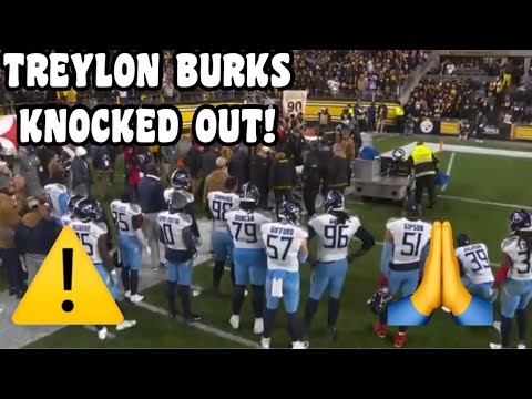 Treylon Burks KNOCKED OUT & CARTED OFF 😨🙏Steelers Vs Titans 2023 highlights