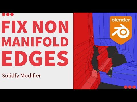 Blender Tutorial: Fix Non-Manifold Edges on Solidify Modifier (for 3D Printing)