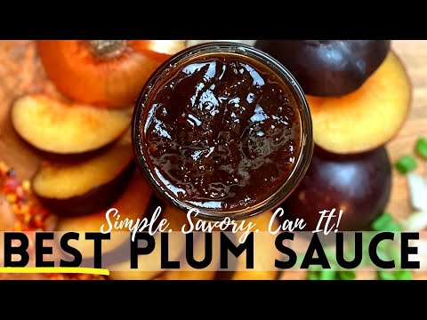 How to make PLUM SAUCE at HOME | Canning & Preserving Plums Recipe