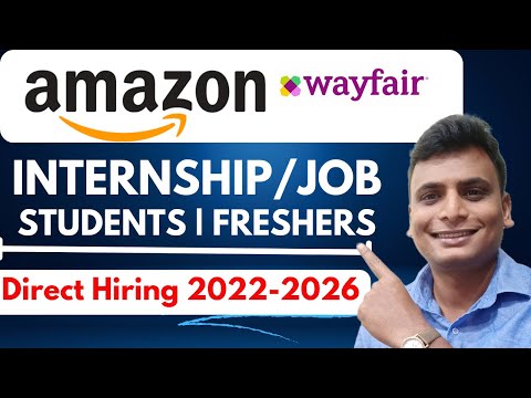 Amazon Direct Hiring | Internship & Full Time Job BE/BTech/BCA/MCA/Msc/Bsc Anyone Apply | SDE Hiring