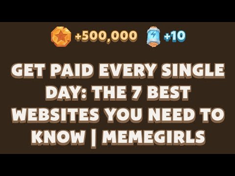 Get Paid Every Single Day: The 7 Best Websites You to Know | MemeGirls | Memefi Youtube Video Code