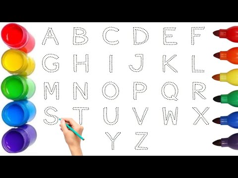 A for apple b for ball | ABCD | एबीसीडी | ABCD song | a to z alphabets | ABCD dotted 02