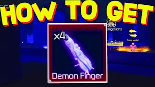 How To GET & USE DEMON FINGERS in JUJUTSU INFINITE! ROBLOX