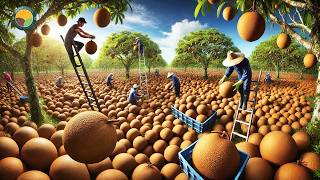 How Farmers Harvest Millions of Sapodilla: Sapodilla Farming | Farming Documentary