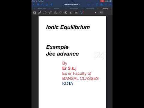 EXAMPLE से सीखो JEE ADVANCE BEAT करो #ionicequilibrium #chemistry #jee #neet #shorts