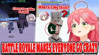 Miko Best Reaction In Minecraft Christmas Battle Royale Santa Battle Collab Hololive【ENG SUB】