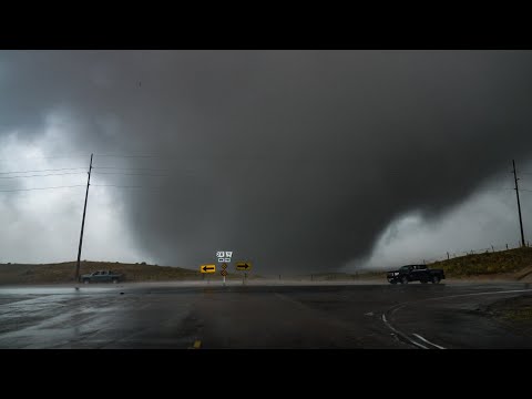 INSANELY CLOSE TO A WEDGE TORNADO!!! - Spalding, Nebraska 5/12/2023