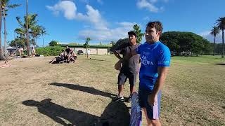 Sheldon Paishon at the HIC Hale'iwa Pro Surf Contest