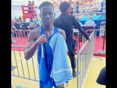 AFRICA GAMES- INNOCENT TUMUSIIME WINS UGANDA'S FIRST BOXING MEDAL, KOs LESOTHO'S KOLOBE