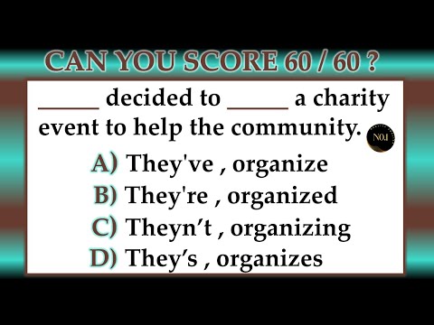 60 English Grammar for Competitive Tests | Mixed English Grammar Questions | No.1 Quality English