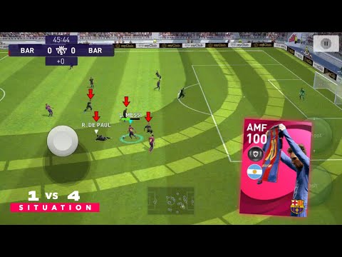 1 Vs 4😱 • Messi Showing his class🔥 Pes 2021 Mobile