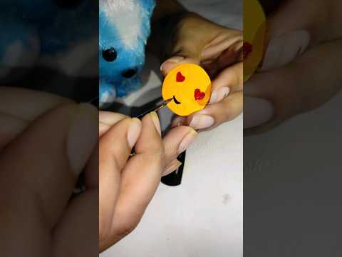 diy lovely emoji hair clip 😍 | #shorts #trendy #diyhairclip #ytshorts #viral