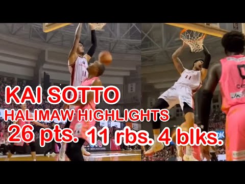 KAI SOTTO FULL HIGHLIGHTS VS AKITA NORTHERN HAPPINETS