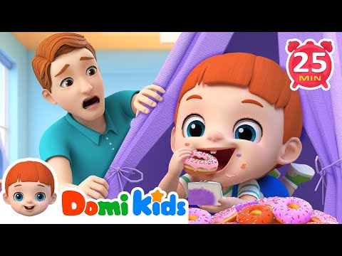 Baby Baby Yes Papa & Food Songs Compilation | Nursery Rhymes & Kids Songs | Domi Kids