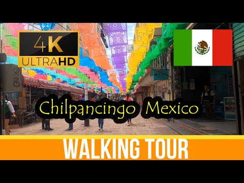 🇲🇽【4K 60fps】 Colorful Chilpancingo  ~ Walking Tour - Mexico