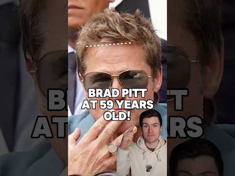 Brad Pitt’s hairline at 59! 🫨