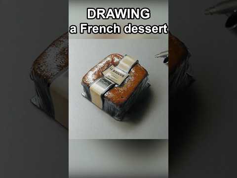 French cake drawing #art #hyperrealism