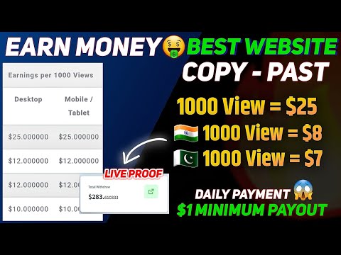 Best Earning Website Withdraw proof 2024 | How to Earn money online without investment in Pakistan