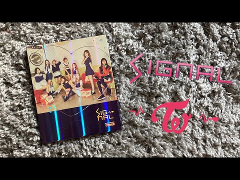 TWICE  signal album unboxing ( c ver )