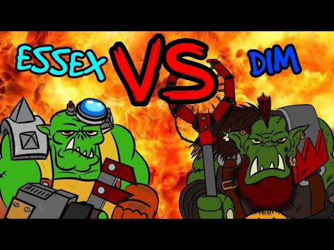 Orks vs Orks 1000 point 40k Battle Report - Da Warboss League 2024 - Round 1 - Essex vs Dim