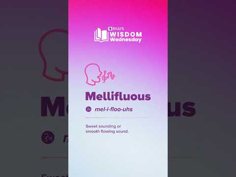 Mellifluous | BYJU’S Wisdom Wednesday #shorts