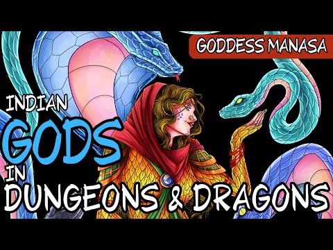 What if the Indian Goddess of Serpents is in Dungeons & Dragons? Drawing & Discussion