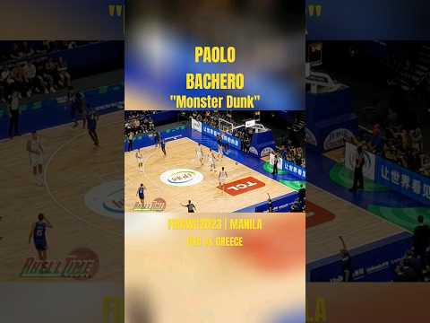 Paolo Bachero 'Monster Dunk' | FIBAWC2023 MANILA | #fibaworldcup #basketball #teamusa #paolobachero