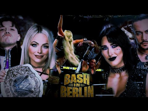 Damian Priest & Rhea Ripley vs Dominik & Liv Morgan - WWE Bash in Berlin Smackdown Highlights Live